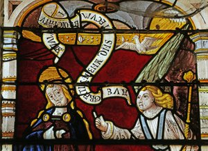 Window depicting the Annunciation by French School